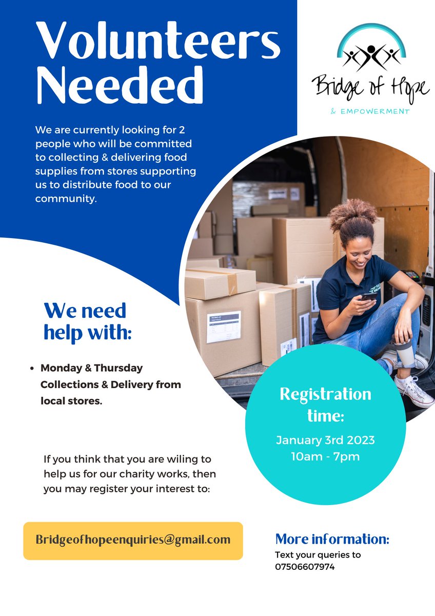 We need your help! DRIVERS NEEDED