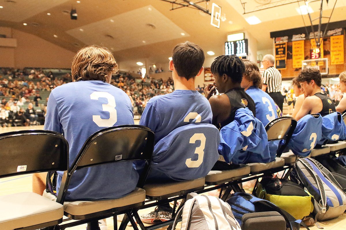 Members of the Campbell County boys basketball team pay their respects to Thunder Basin's Max Sorenson by wearing his No. 3 during pregame warmups. #hoopcityclassic