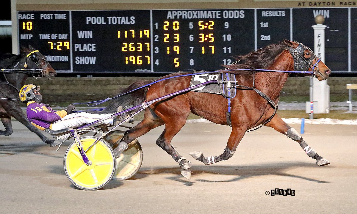 pacerfoto's tweet photo. Sly Little Fox wins the $23,000 Open Trot tonight @HollywoodDayton in 1:56.2. Jordan Ross was in the bike for trainer, Mike Hollenback.  @That1BarryGuy https://t.co/Gwb6fPo5Dd