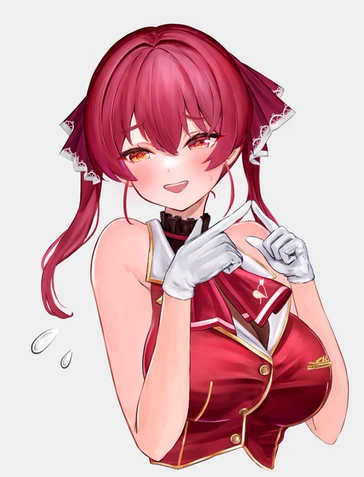 てれてれ#マリンのお宝 #自分の絵で船長LINEスタンプチャレンジ 