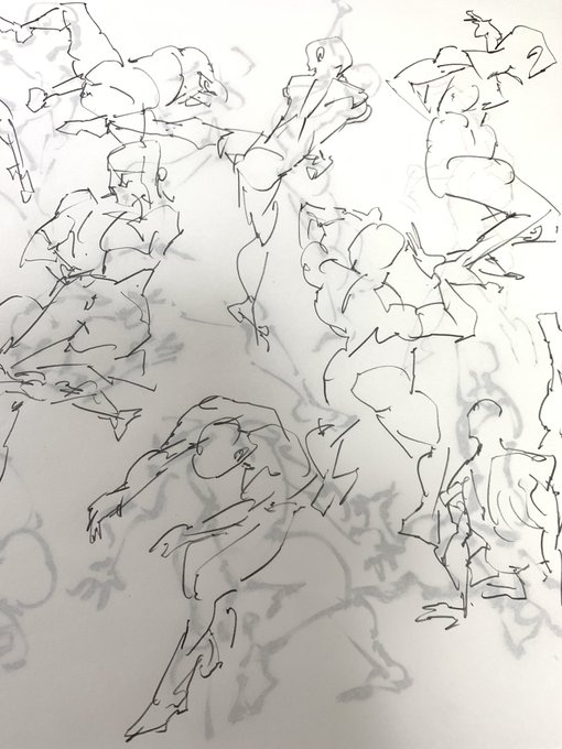 ポーマニ練習 シャーペン 筆ペン Gペン 