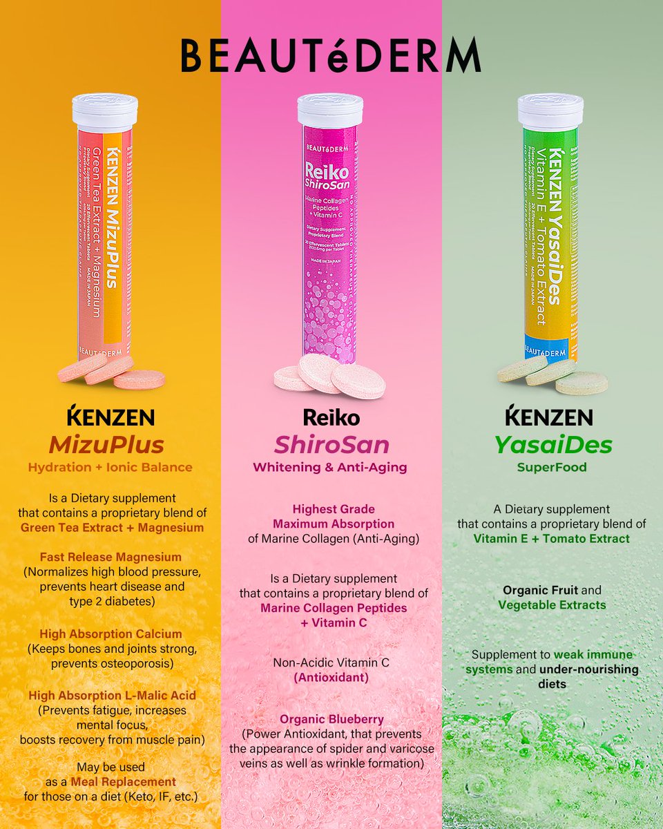 beautedermcorp's tweet photo. Katrina Halili keeps her body healthy & invigorated with BEAUTéDERM Health Boosters’ Reiko & Kenzen Effervescent Tablets!
20 Tablets
Made in Japan
#BEAUTéDERM
#BDHealthBoosters
#EffervescentTablets https://t.co/BymoFSfv5S