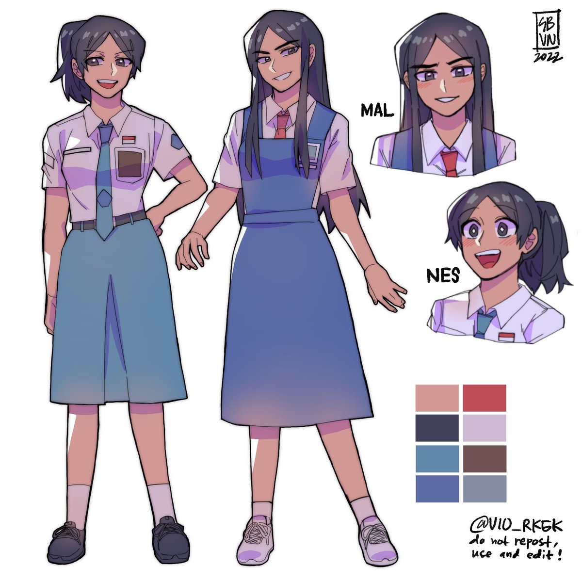 erkagekaa's tweet photo. #Nes_Mal Full-body refs! Except, I made this many months ago, and their hair are not supposed to be all black — but already merged the layers so…oh well. Maybe will redraw it 2023🤌 (but I really like how this piece turns out🥹🫶)
#WPeaceProgram #artistontwittter https://t.co/0mweNVfEAR