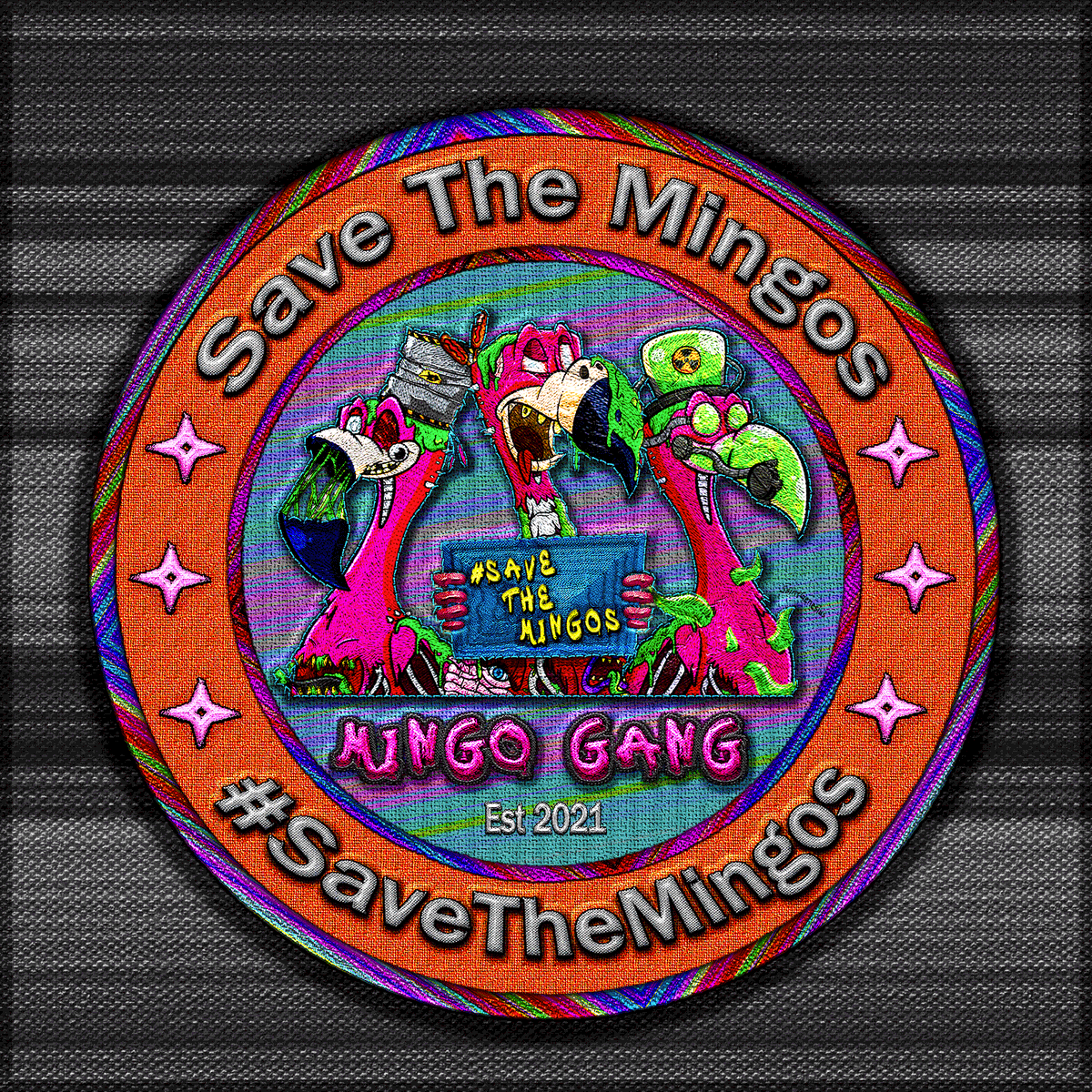 GenesiusOfRome's tweet photo. Samples, anyone?

Working on generating the new @SaveTheMingos badges!

OG $ETH Mutant AND $SOL @FlashyFlamingos holders (prior to cut-off date) will be able to claim. 

These badges are the #Serum that'll restore the Mutants @0x_Vinyl made for our collection to the #SavedMingos. https://t.co/v7SBf07IGI