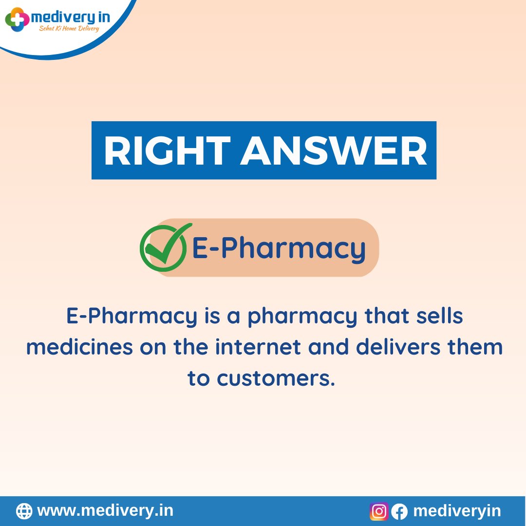 MediveryIn's tweet photo. Thank you for your overwhelming response. The wait is finally over!
Here is the right answer of the quiz! Swipe to see the right answer.
.
.
#quiz #healthquiz #malaria #medivery #sehatkihomedelivery #quizes #puzzle #game #epharmacy #onlinepharmacy https://t.co/sWQO1HhDO3