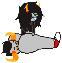 ZotoVant's tweet photo. I finally got off my ass and drew something.  Have some Vriska sitting on Tavros.
#Homestuck #tavros_nitram #vriska_serket https://t.co/EJ7JsOl2QR