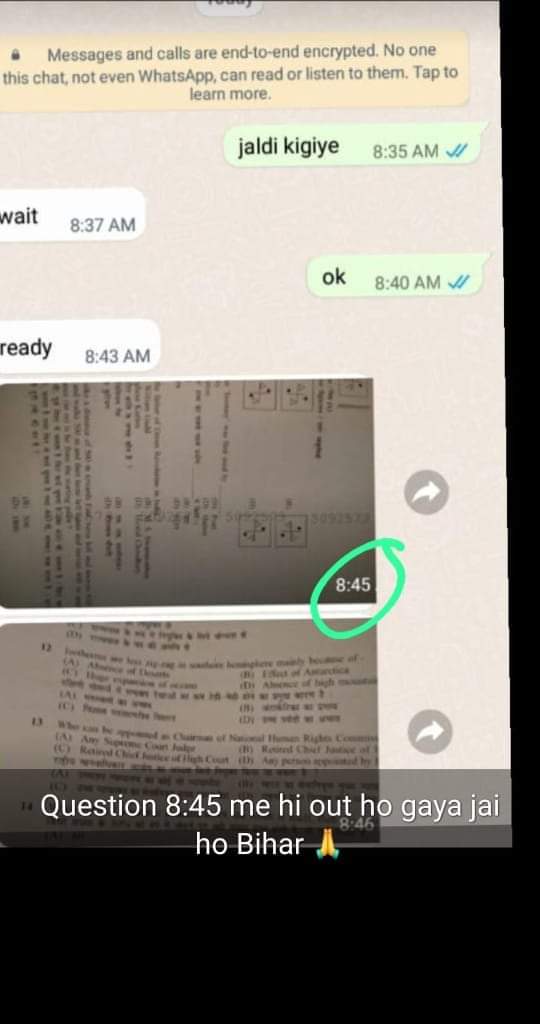 PappuKumar2224's tweet photo. #cancel_BSSC_CGL3_all_shift
@officecmbihar @yadavtejashwi 
@PMOIndia @narendramodi 
महाशय
मेधावी छात्रों को यैसे निराश नहीं किया जाए
कृपया सभी शिफ्ट कैंसल किया जाए गरीब छात्र छात्रा बहुत ही हतोसहित है। https://t.co/F7NFkBRtFj
