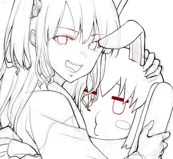 年賀状は、その年に商業で描いたキャラクターと干支先輩で毎年行きたい。