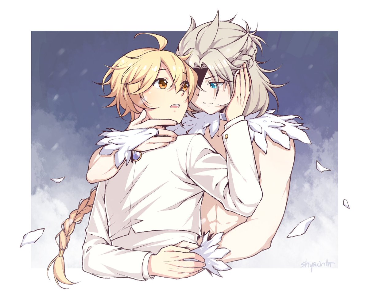 shyacinthdraws's tweet image. My Secret Santa gift for @peatootin
I went with the Swan Lake AU. I hope you like it! โจ
Event hosted by @aebetherSS
#Albether #Aebedo