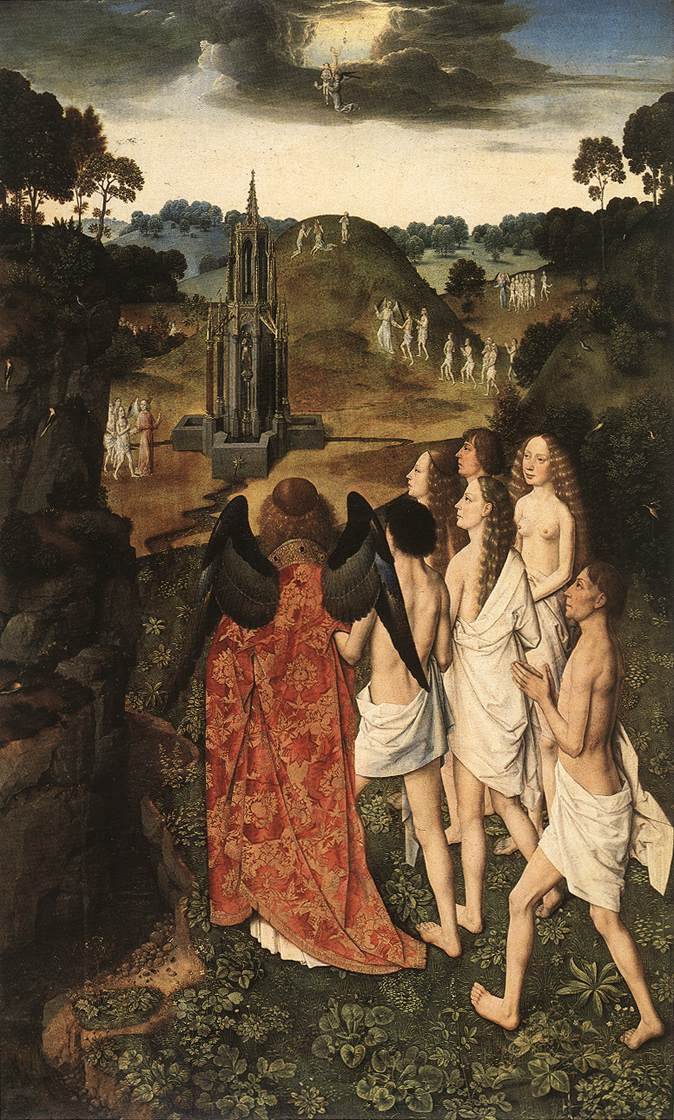 gvmoon's tweet photo. Dieric Bouts - The Way to Paradise c. 1450 https://t.co/eSTsm3RNNa