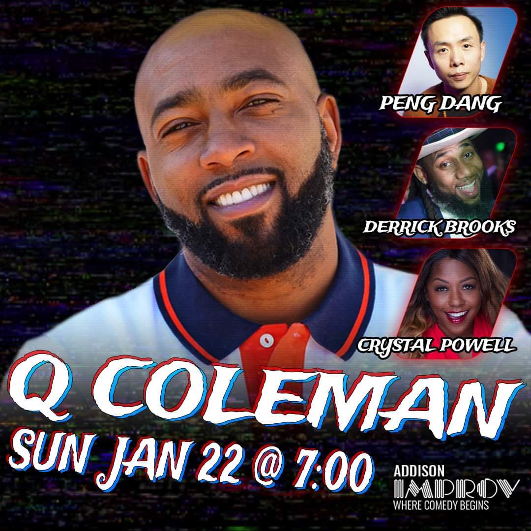 qgotjokes's tweet photo. Iโm headlining the @AddisonImprov Sunday January 22nd can I get some Twitter love at the show? #link: https://t.co/XUxBI6YivD
With @pengdangcomedy Derrick Brooks & @crystalpcomedy #RetweetForUrBoi #ComeLaugh #AddisonImprov #Dallas #Richardson #Plano #Frisco https://t.co/BKbD2sjGi8