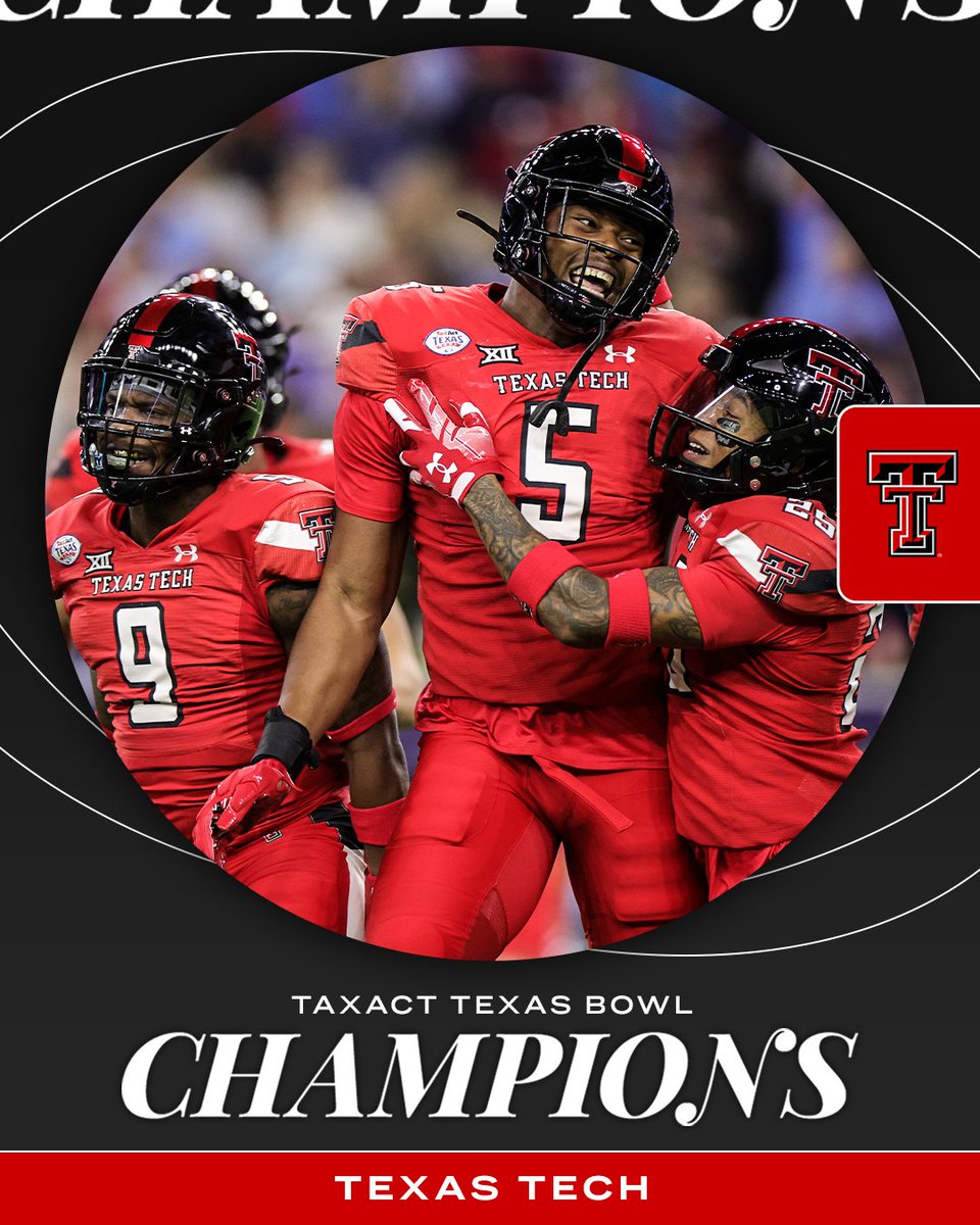 Texas Tech secures a bowl win and its first 8-win season since 2013 📈