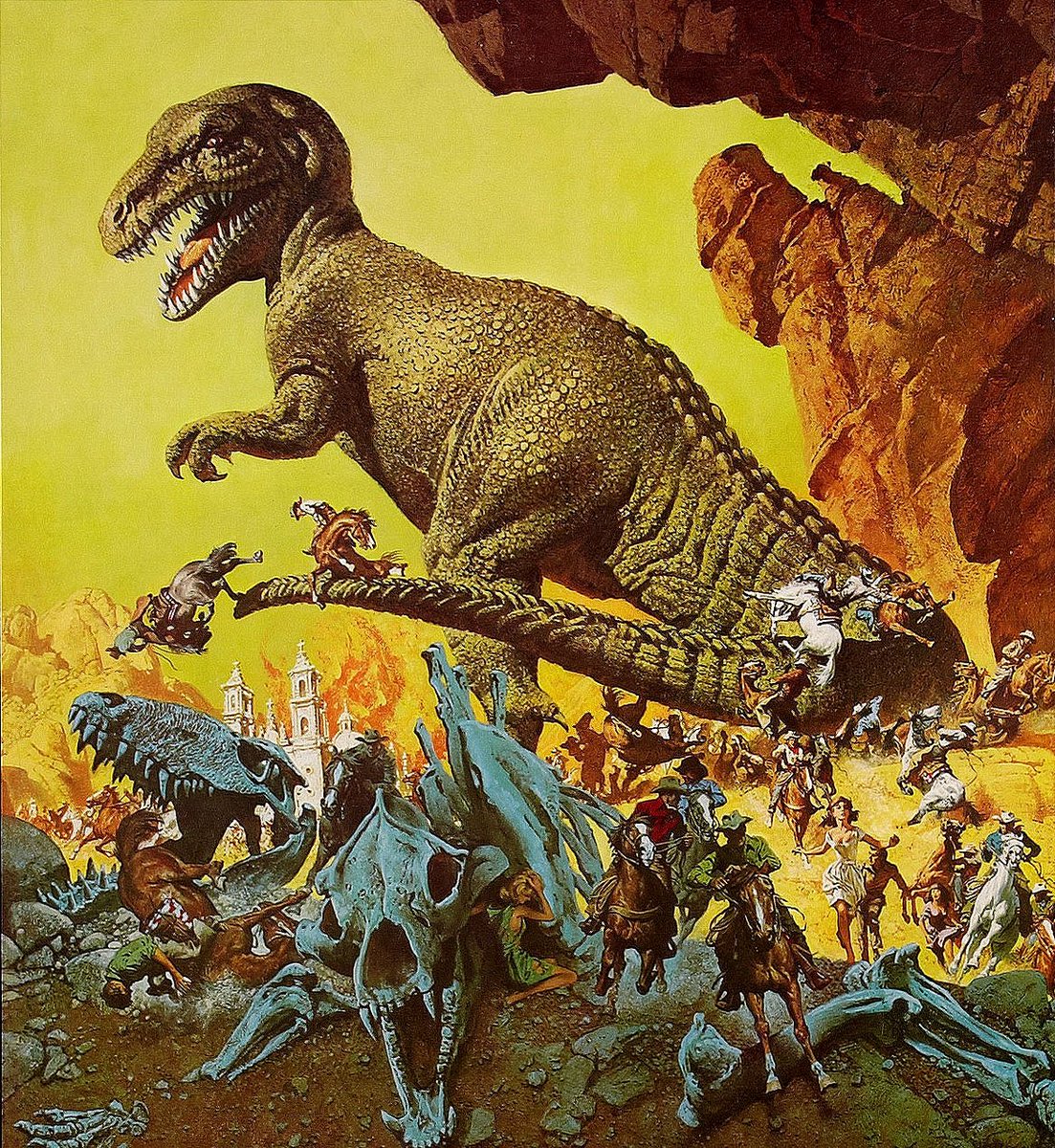 TiltAndGo's tweet image. Hear me out

The Valley of Gwangi remake, but it's a western survival thriller with similar tones to The Revenant. Like some frontiersmen or fur trappers encounter and are hunted by something they wouldn't even recognize as a dinosaur yet is a relatively accurate Allosaurus.