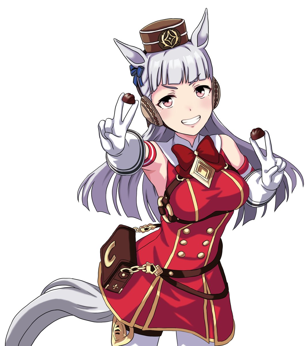 ゴールドシップ(ウマ娘) 「省力しつつクオリティを保つ描き方を模索するために模写ったmeijiコラボシリーズ」|KENTZ(ケンツ)＠プリステ29Rお疲れ様でしたのイラスト