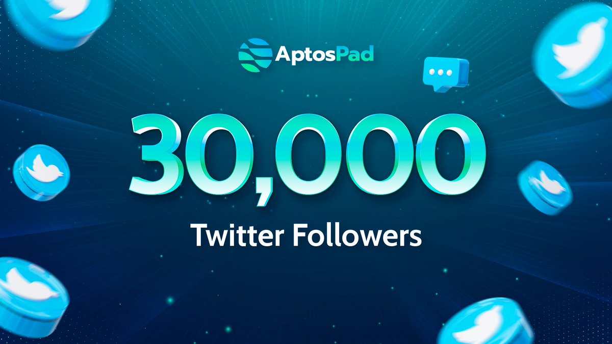 🎉 Congratulations, <a href="/Aptospad_DAO/">AptosPad</a> community! 
We reach out to 30,000 followers 🥳

🔥 Are you ready to test "Swap tokens" on AptosPad?

👇Comment "ready" below 👇

#AptosEcosystem 
#AptosPad