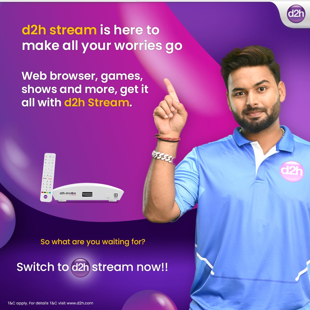vzyindia's tweet photo. With d2h Stream, experience television like never before!

Do it all - browse the web, download apps, and watch your favorite shows from the comfort of your couch!

So what are you waiting for?
Switch to d2h stream now!
.
.
#d2h #DirectToHeart #Stream #d2hStream  #Entertainment https://t.co/LXRNmw2P5v