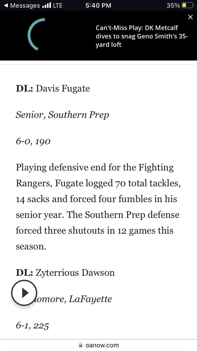 davis_fugate's tweet photo. 2nd team All-Area team defense. Truly blessed with the opportunity to play this sport. https://t.co/JM4rgweLWE