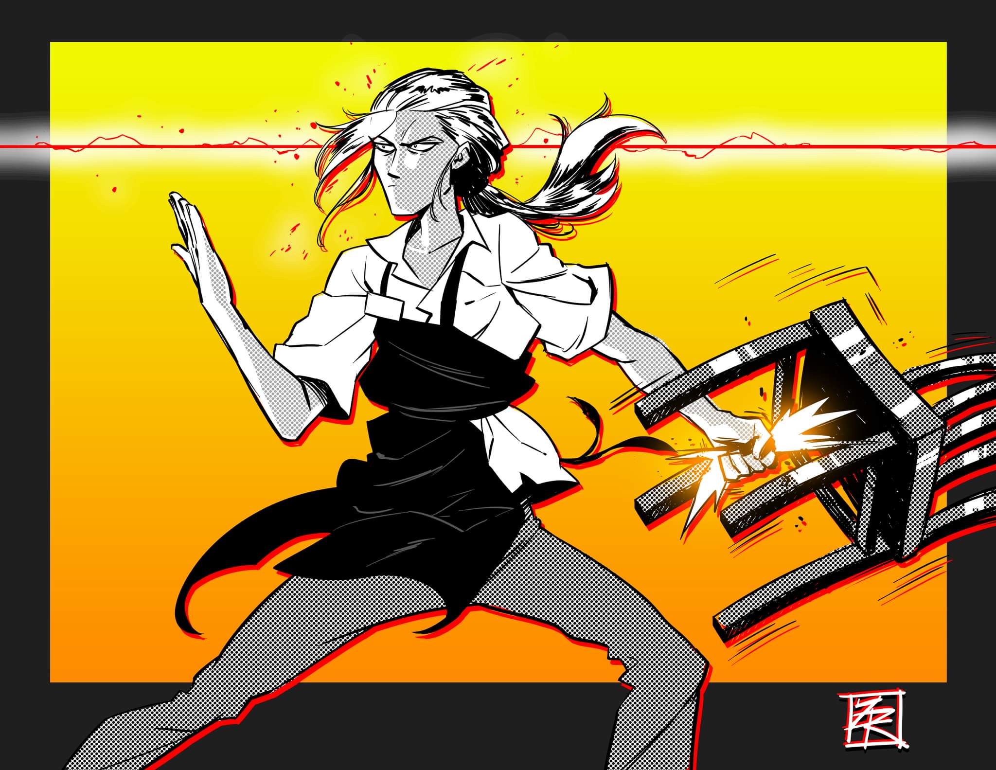 zach raw on Twitter "Quick sketch of the waffle house girl https//t