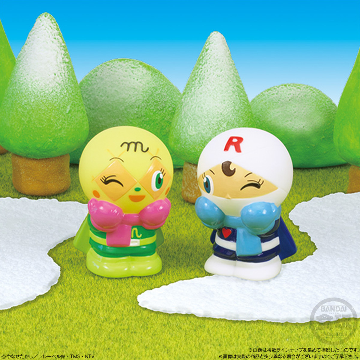 お菓子売場にて発売中!/ 『あつまれアンパンマンP76』 羽根つきを お菓子売場にて発売中!/ 『あつまれアンパンマンP76』 羽根つきを