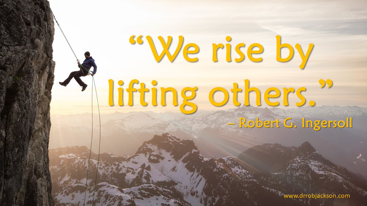 Dr_Rob_Jackson's tweet photo. "We rise by lifting others." - Robert G. Ingersoll
Please enjoy and use these 25 quotes if they are of use to you.
#elevate #25ElevateQuotesToShare #PlanningFor2023 https://t.co/8onR6DOZ4p https://t.co/kNlm3EDpBx