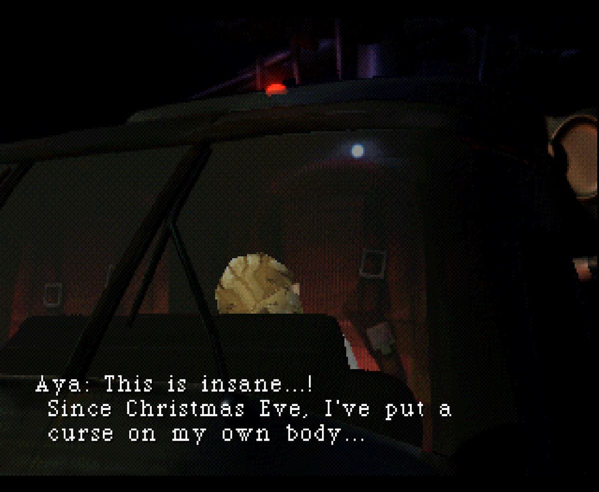 oscar_moralde's tweet photo. Day 5 of PARASITE EVE, the marathon. The game doesn't let us forget about the season (and it is only now that I realize the Christmas setting is supposed to resonate with "the Birth of the Ultimate Being" lol)

https://t.co/ivh8fNp7iT https://t.co/eEGSZ4aGJy