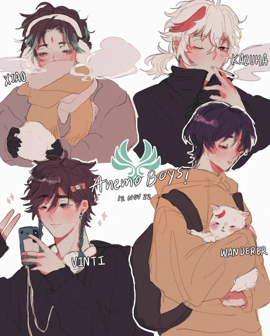Study compose with anemo boy 🥹
#xiao #Kazuha #venti #scaramouche #wanderer 