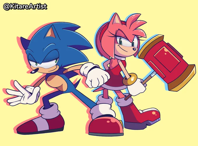  UNBREAKABLE COUPLE #SonAmy #SonicTheHedgehog #sonicartist #amyrose 