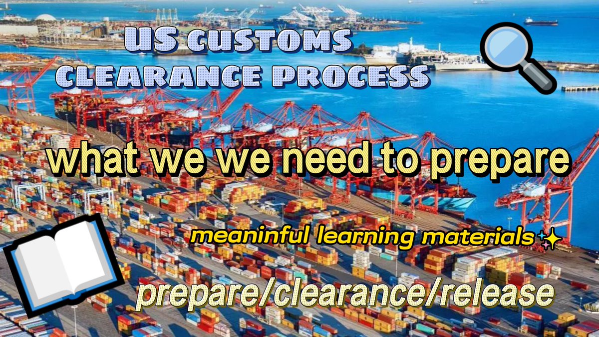 Documents required for U.S. customs clearance and customs clearance process.
#customsclearance #usacustoms #logistics #likeandfollow #usa #seafrieght #airfright #shipping
youtube.com/watch?v=eM5oO9…