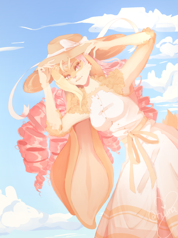 Kuinabun's tweet photo. Sunhat ☀️👒 https://t.co/J4f50pdbKl
