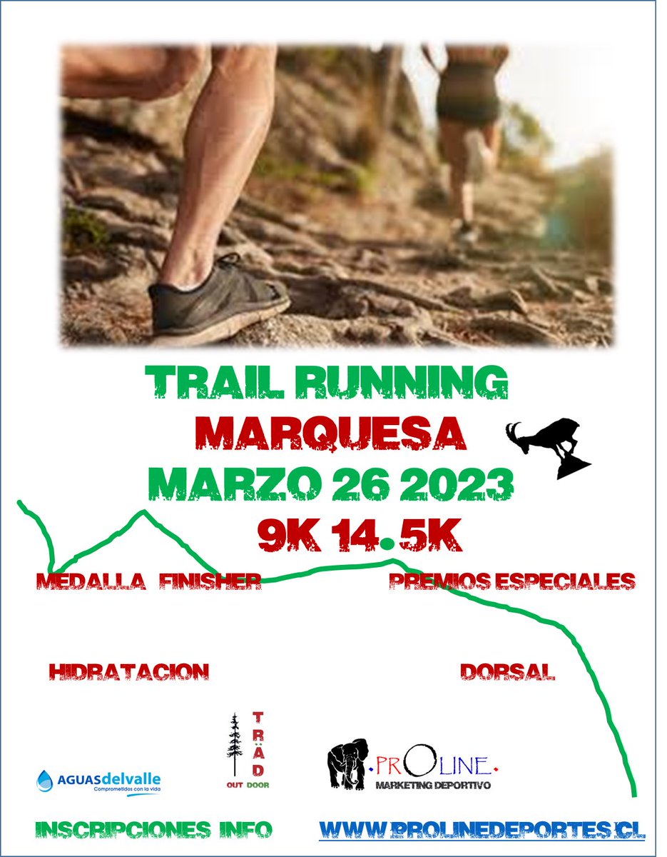 PROLINEOUT's tweet image. Pronta apertura de Inscripciones  9K y 14,5K en los cerros de Marquesa Te esperamos!!!!