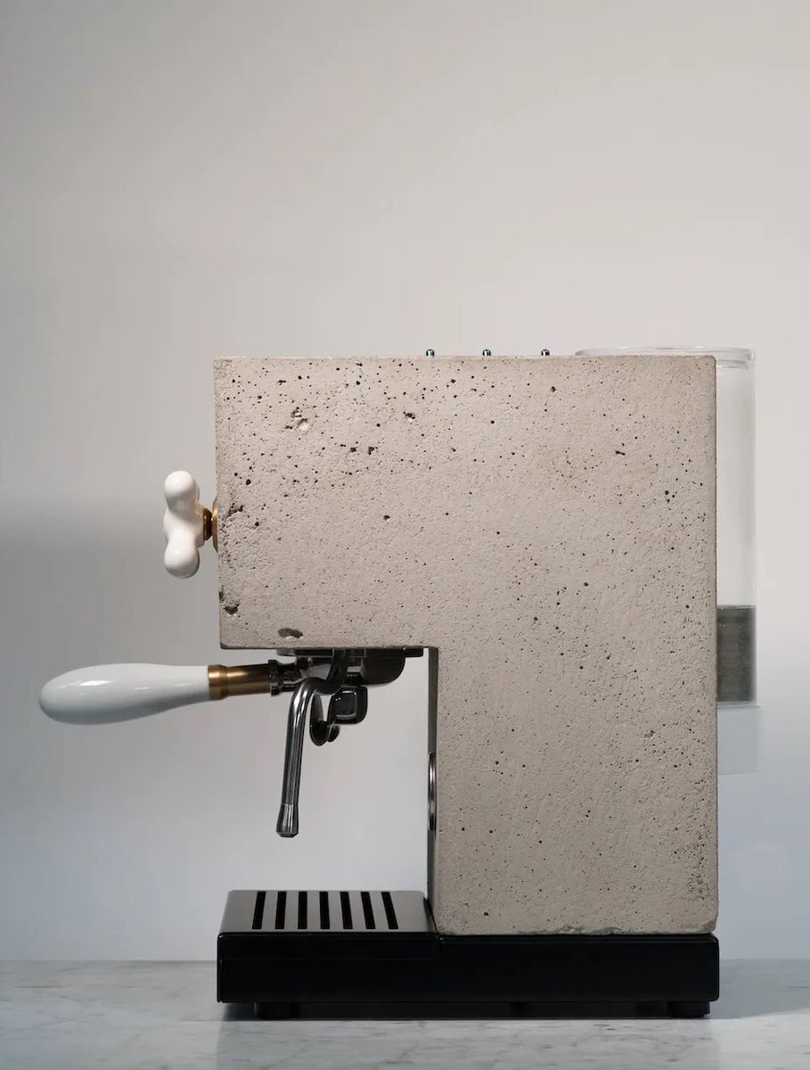 ramenrams's tweet photo. Concrete espresso maker with porcelain detail, I don’t think you understand https://t.co/MvReOSKRX5