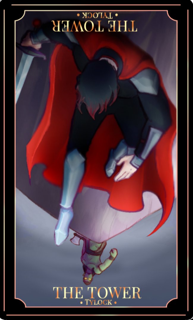 ArtzKeya's tweet photo. Tylock : Tarrot card : The Tower

Reversed meaning : 
Collapse,Stormy Times,Restlessness 

@Sirens_son https://t.co/WMoEuQYvKa