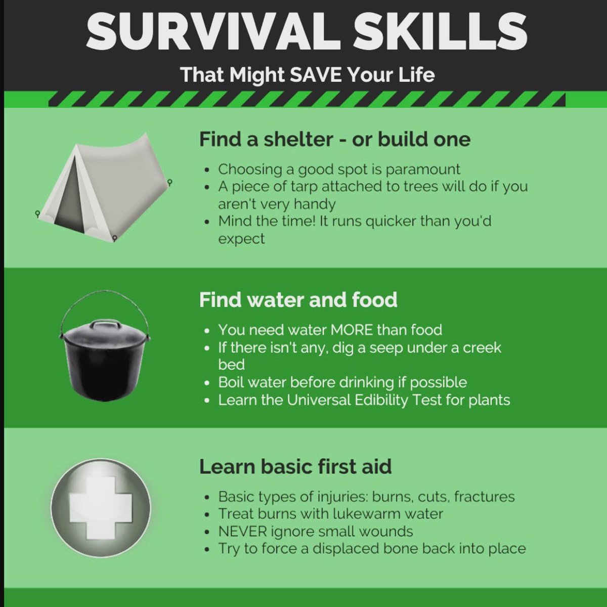 easyprepper101's tweet photo. Great Survival Skills that might save your life! #survivalskills #survival #emergencypreparedness #emergencyprepardness #shtf #bushcraft #preppingcommunity https://t.co/4K474yahAY
