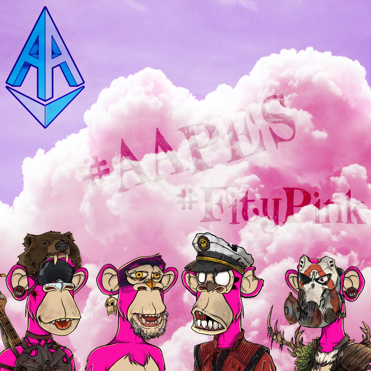 thevegasnurse's tweet photo. @hughbenjamin @apocalypticapes @AAPEQueens @Fityeth @AussiZen @ILoveAAPES @BoredApeYC @nobody_vault Did someone say pink?! 💕
#AAPES #FityPink #PinkKru https://t.co/DNd0hffPFh