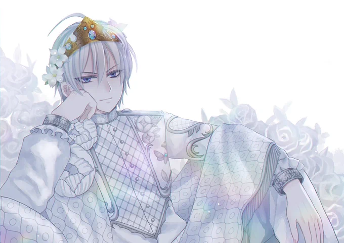 #ツイステファンアートプリンスシルバーガラifの衣装王子様みたいって言われてたので 