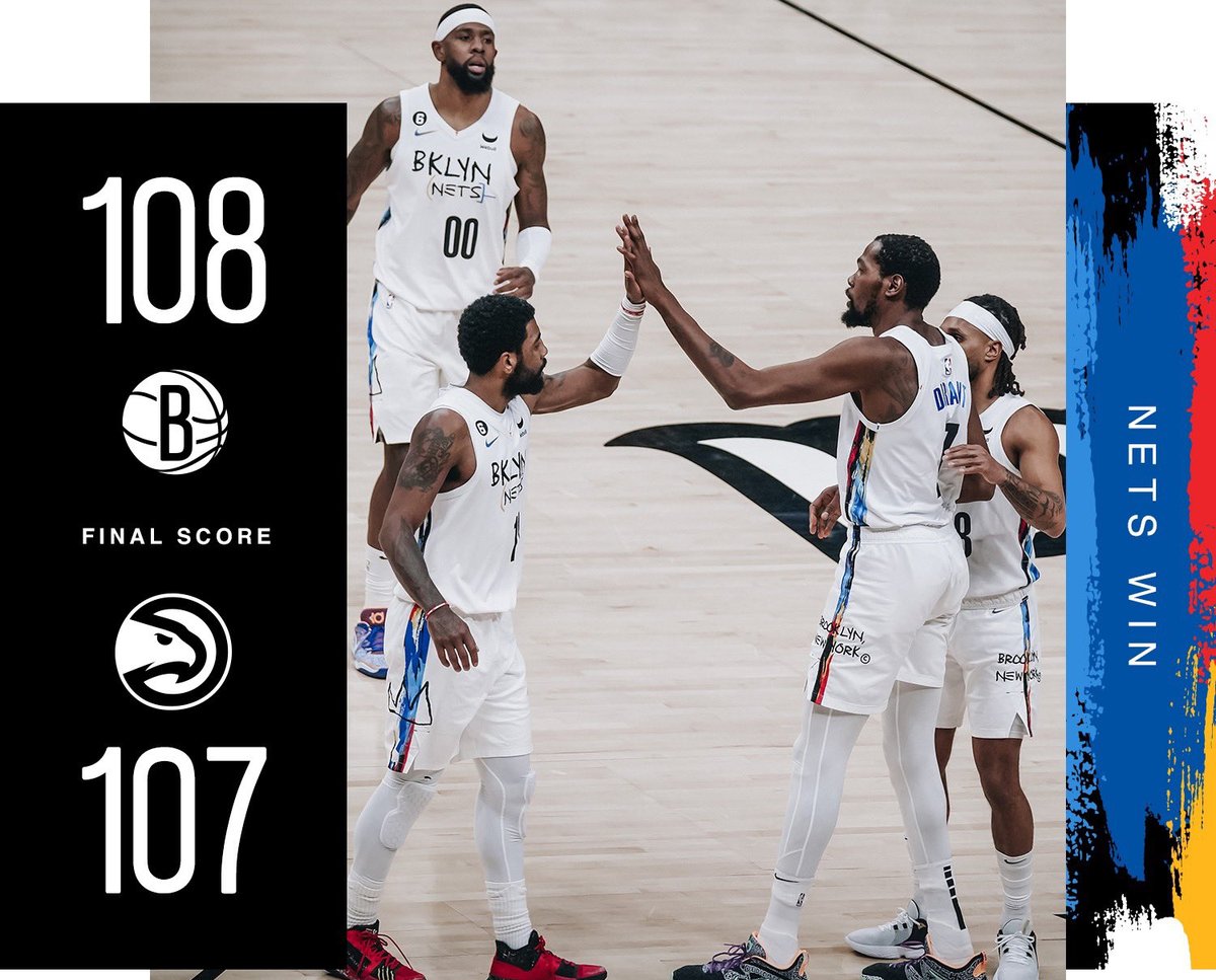 Nets247I's tweet photo. I Nets soffrono contro gli Hawks, ma ai bianconeri non sfugge la decima vittoria consecutiva.

https://t.co/XdfWcP4XPi

#Networld #HawksvsNets https://t.co/oW5LSDPTiI