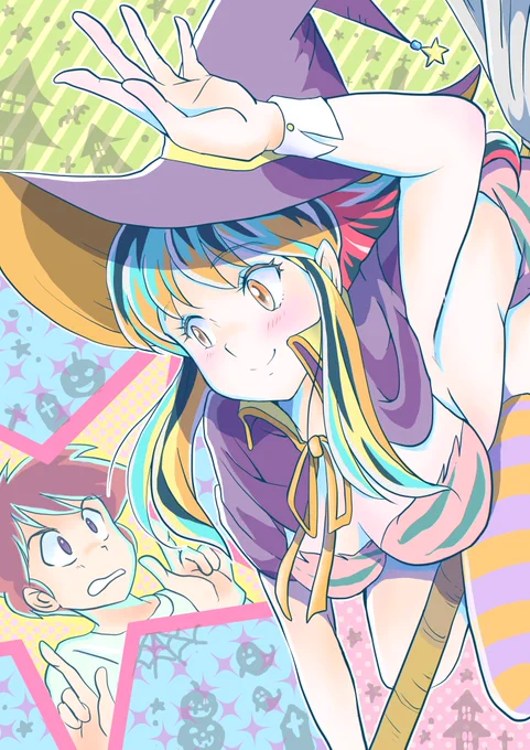 #今年一番伸びた絵を貼る  ハロウィンラムちゃんでした #うる星やつら #うる星やつら2022 #ラムちゃん