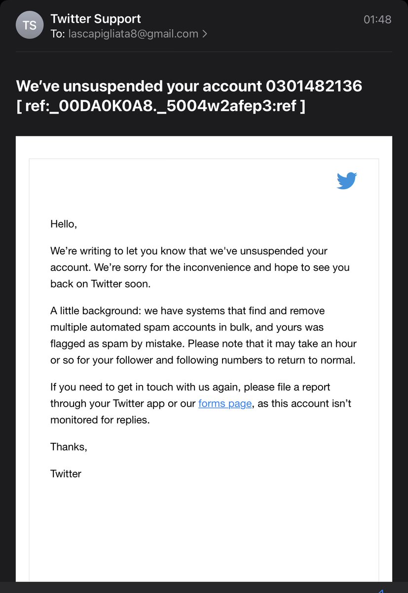 InTheRightBody's tweet photo. The account of #BornInTheRightBody author @lascapigliata8 has been reinstated! Thank you everyone who helped with our appeals to Twitter, to @elonmusk and to the moderator that reinstated her account 🙏❤️ https://t.co/TaQXsX3Fk6