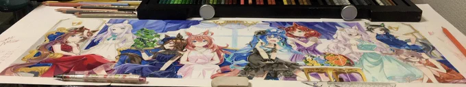 #今年描いた絵を晒そう#模写 #色鉛筆 