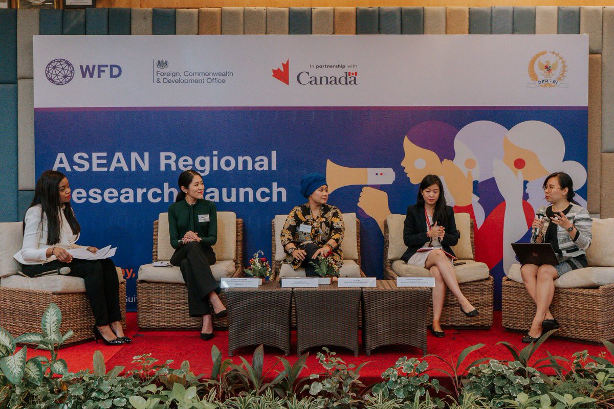 mlan_phet's tweet photo. #TB
Delighted to meet women leaders and MPs across the Asia region ๐ฎ๐ฉ๐ฑ๐ฆ๐ฒ๐พ ๐ณ๐ต๐ต๐ญ๐น๐ญ๐ฑ๐ฐ๐ฒ๐ป at the WFDโs ASEAN Regional Research Launch event.
It was great to speak about the research findings on women political leadership profiles and pathways in the region.
#ASEANWPL https://t.co/pnYQ9FCTND
