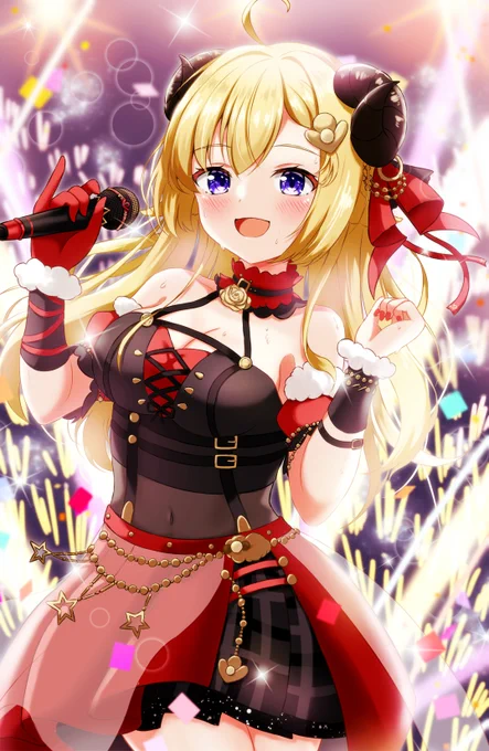 3周年おめでとうございますーー!!わためぇは輝いてるよねぇ?#つのまきあーと #角巻わため3周年 