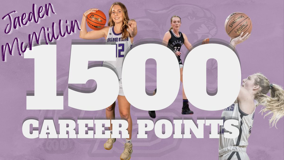Congrats to <a href="/JaedenMcmillin/">Jaeden McMillin</a> for scoring her 1500th career point during our tournament game today.