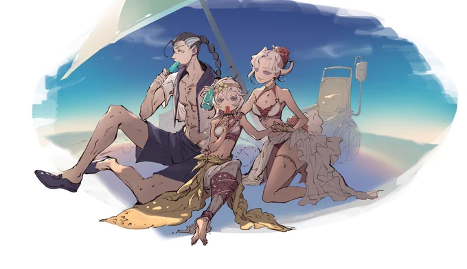 #くそ寒いので水着絵を貼る#IdentityV #第五人格 