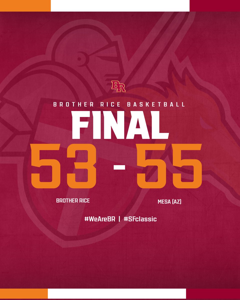 BRice_Athletics's tweet photo. @BR_Hoops fall short in Double OT at the @sfclassic vs. Mesa High School (AZ).
#WeAreBR | #SFclassic https://t.co/6B0ukZsIJB