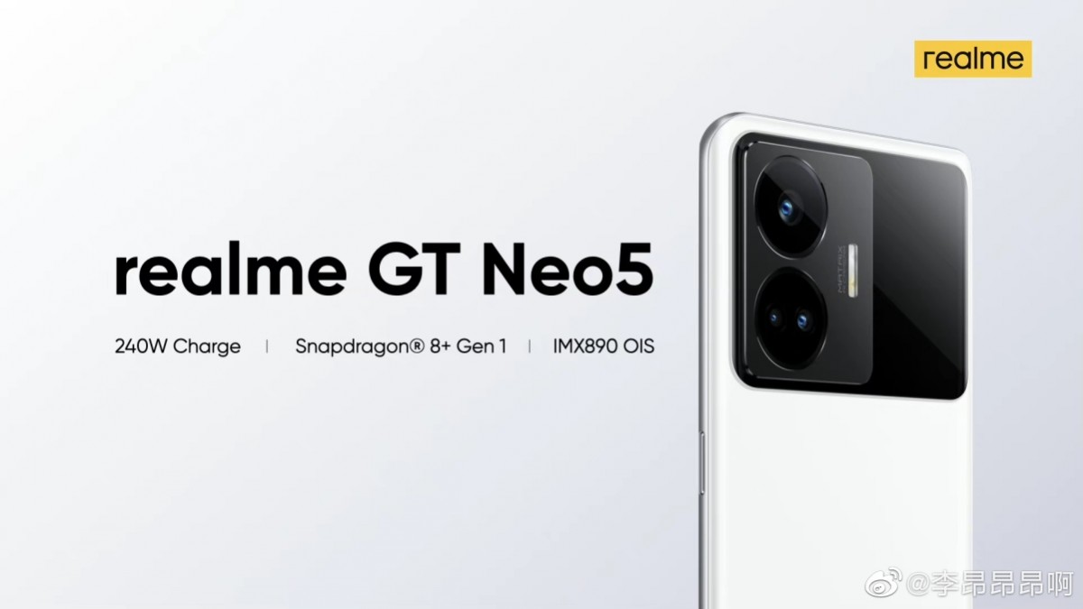 techiekiran_'s tweet image. Realme GT Neo 5 to feature Snapdragon 8+ Gen 1 and 50MP camera and 240w Fast Charger
#techiekiran #realme #RealmeGTNeo5 #technology