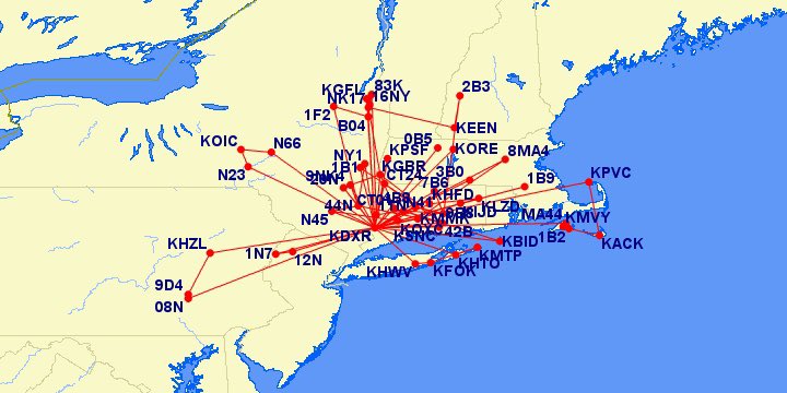 NewEnglandPilot's tweet photo. Review of my #yearinflight for 2022. 8100 miles flown over 130 flights/legs into 61 distinct airports/airfields including two uncharted ones. Looking for even more adventures for 2023. #whyifly #pilotlife #pilotsoftwitter #avgeek #aviation #flying #piper #tripacer #pa22 https://t.co/u4OPE1ZwDK