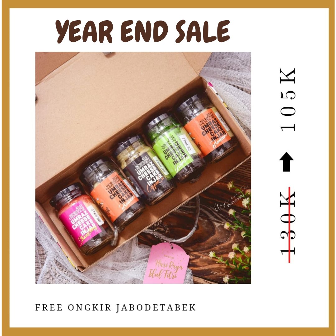 siapapais's tweet photo. ✨PROMO AKHIR TAHUN✨

🍰 5 Mini CIJ (@ isi 110 ml) https://t.co/mgznoeGZb9