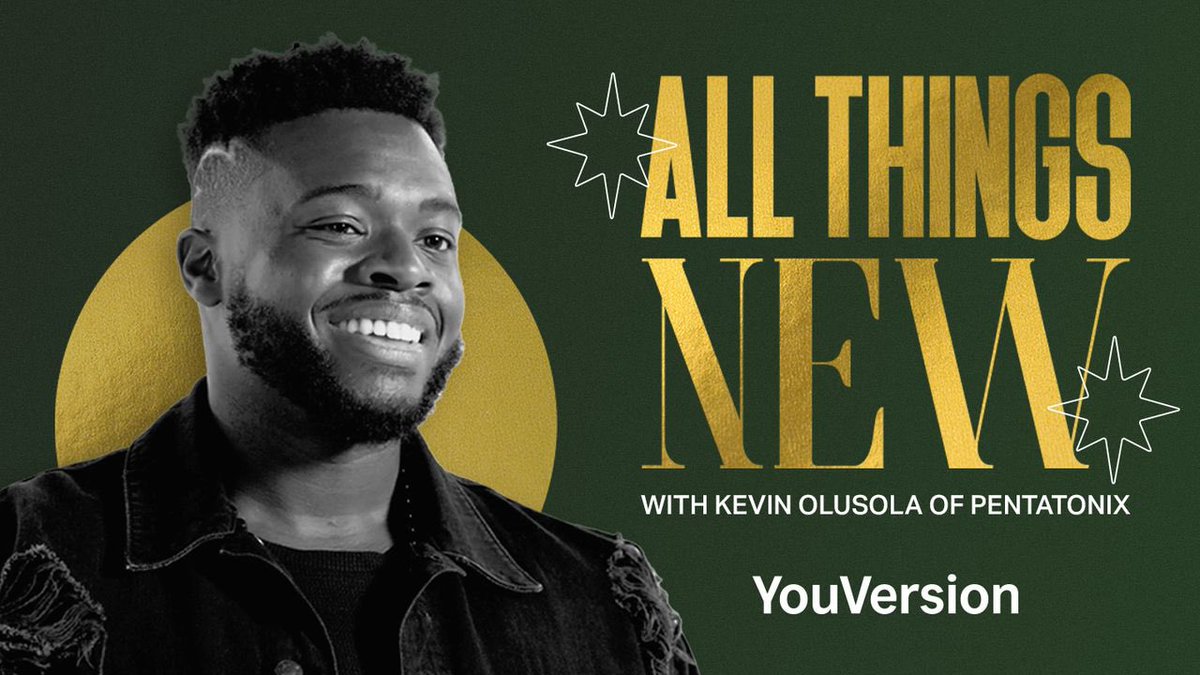 I'm reading the <a href="/YouVersion/">YouVersion Bible App</a> plan 'All Things New With Kevin Olusola of Pentatonix'. Check it out here: bible.com/en/reading-pla…