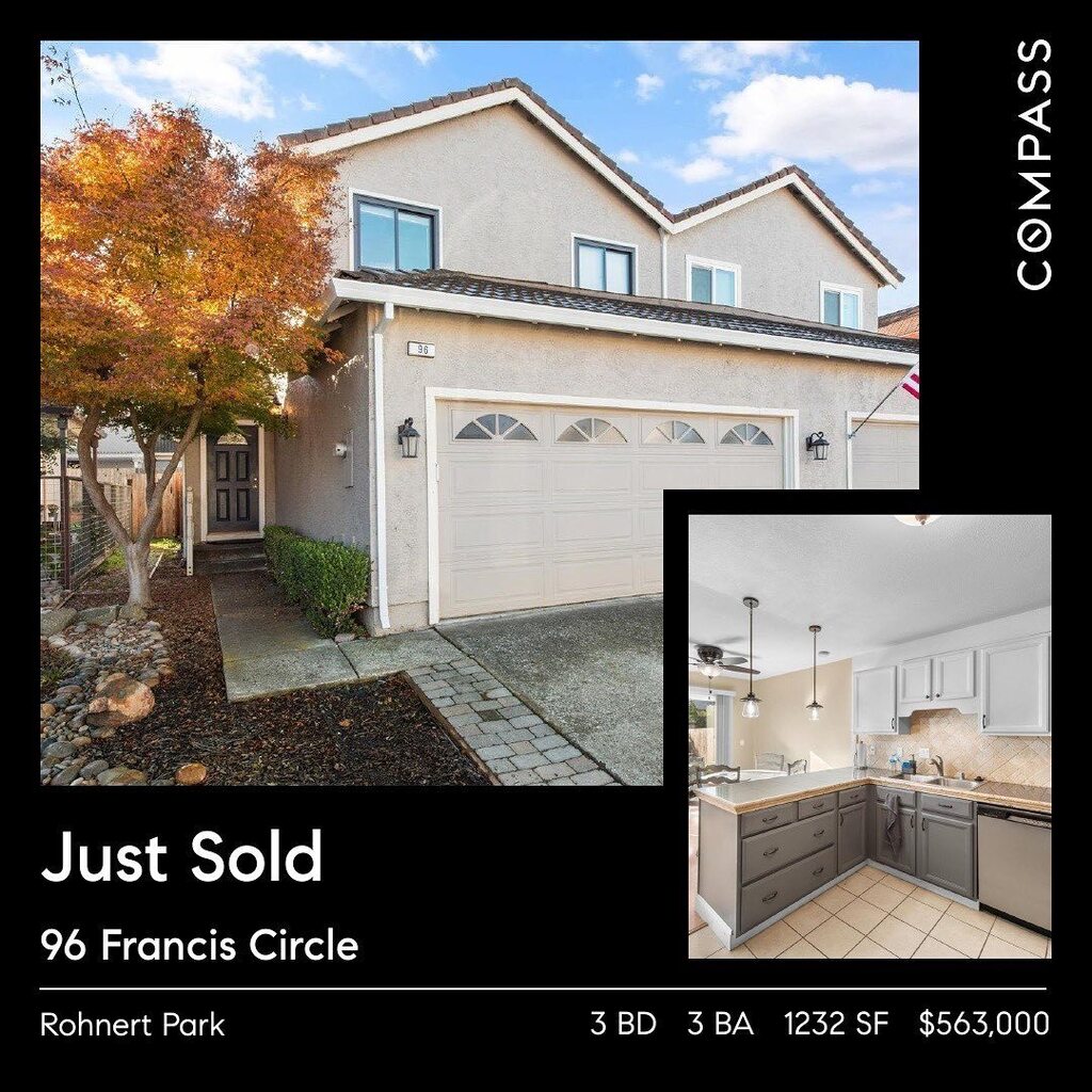 Just sold! 🥂 Our last closing of 2022 and we feel very proud to be closing out the year strong! 💥 Thanks to all of our wonderful clients this year!!! 

#justsold #sonomacountyrealestate #compassrealestate instagr.am/p/CmvK_lSrBjK/