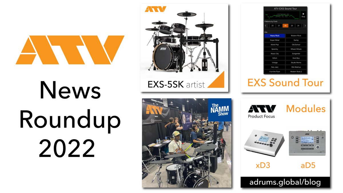 Check out our news roundup of ATV highlights in 2022! 😀🥁

adrums.global/news/atv-2022-…

See you in 2023! 🎍🎉

#atvcorporation #atvdrums #adrumsglobal #electronicdrums